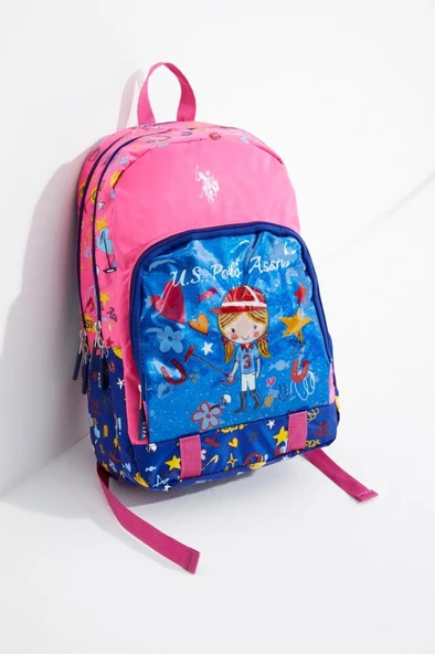 U.S. Polo Assn. Sırt Çantası Lacivert Pembe 21106 ürün görseli 1