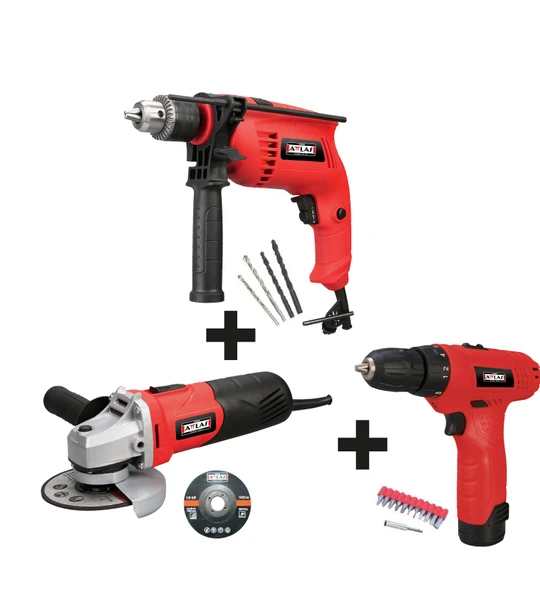 Attlas Eco Set 3G Li Darbeli Matkap + Taşlama + Vidalama - A0602027 ürün görseli 1