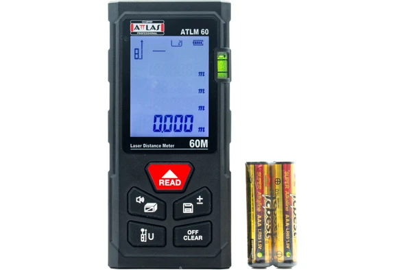 Attlas ATLM 60 Dijital Lazermetre 60 Metre -  A0106031 ürün görseli 1