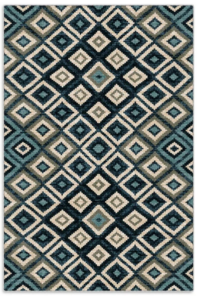 Pastel Home Mavi Anadolu Kilim Modeli Şönil Halı Kilim Yolluk Kaymaz Yıkanabilir Mutfak Kordior Salon ürün görseli 1