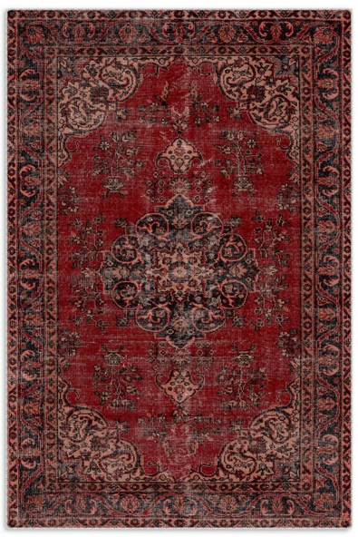 Pastel Home Eskitme Bordo Isparta Modeli Şönil Halı Kilim Yolluk Tasarım Çift Taraflı Makinada Yıkanabilir ürün görseli 1
