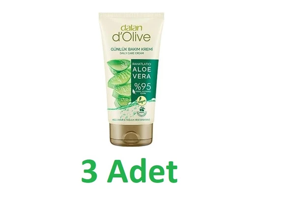 Dalan d'Olive Günlük Bakım Kremi Aloe Vera 60 ml 3 Adet ürün görseli 1