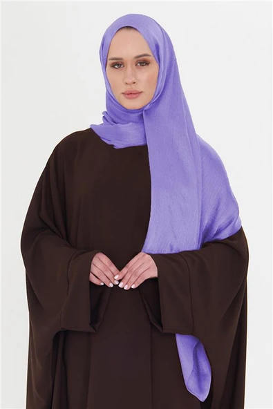 Mor Düz Klasik Şal Turlu Polyester Lüx Janjan 202126_22 ürün görseli 1