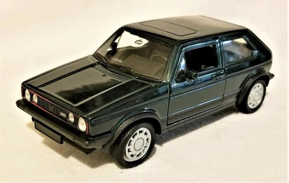 Welly Volkwagen Golf I GTI Yeşil 3 Kapılı Model Araba ürün görseli 1