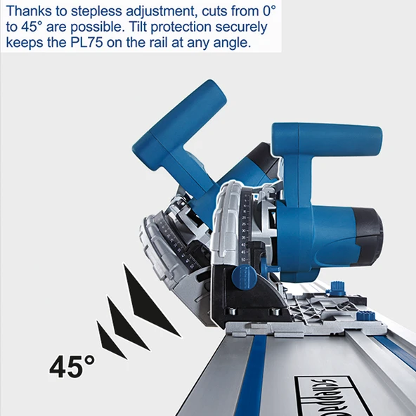 Scheppach PL75 Daldırmalı Daire Testere 1600W - 5901804901 - Resim 2