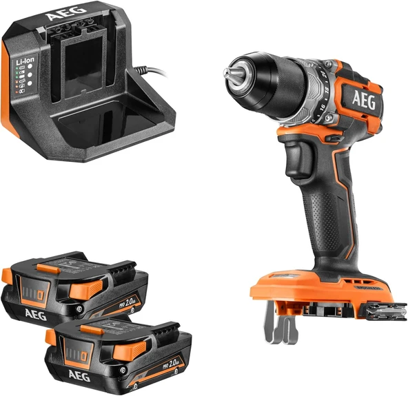 Aeg BS 18SBL2-202C 2x2.0Ah Çift Akülü Kömürsüz Vidalama - 4935480056 ürün görseli 1