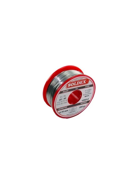 Soldex 200Gr 0,75mm 60/40 Lehim Teli- 051224 ürün görseli 1