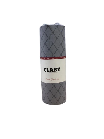 Clasy Tek Kişilik %100 Pamuklu Lastikli Çarşaf + 1 Adet Yastık Kılıfı 100 x 200 ürün görseli 1