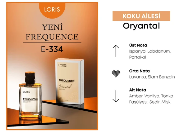 E-334 Frequence Erkek Parfüm EDP 50 ML - Resim 2