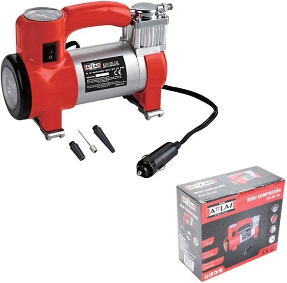 Attlas Eco Hk 150 Ledli Metal Araç Hava Kompresörü 100 Psi - A0106009 ürün görseli 1