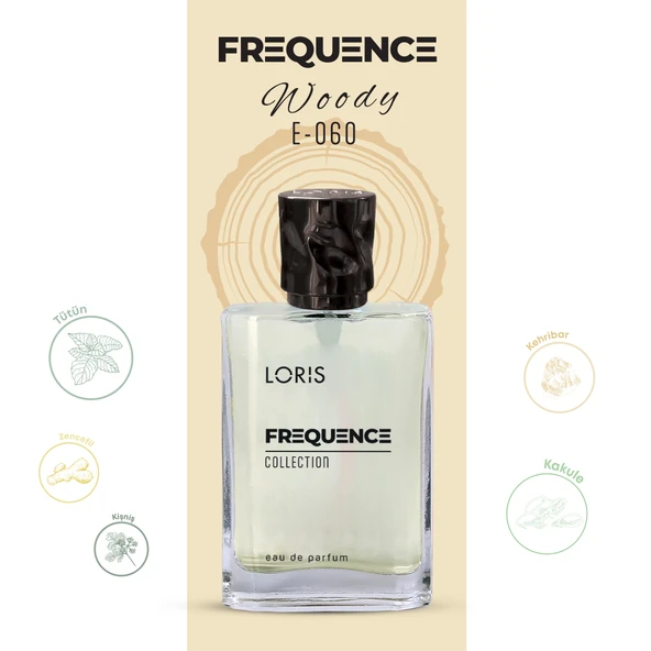 E-60 Frequence Erkek EDP Parfüm 50 ML - Resim 2