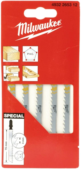 Milwaukee Dekupaj Bıçağı Special 75 mm 5'Li- 4932265312 ürün görseli 1