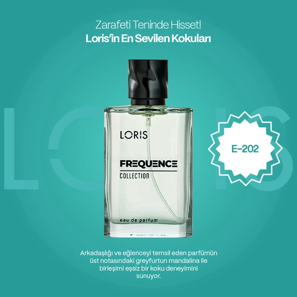 E-202 Frequence Erkek EDP Parfüm 50 ML - Resim 3