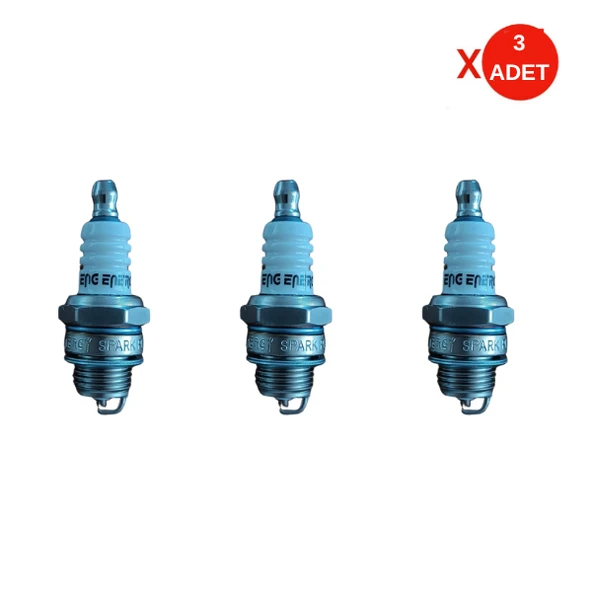Energy L7TC 2 Zamanlı Motor Bujisi | 3 Adet Paket – Motorlu Testere, Tırpan, Jeneratör Uyumlu ürün görseli 1