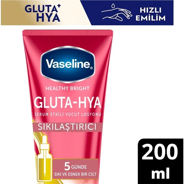 Vaseline Gluta-Hya Serum Etkili Vücut Losyonu  200 ml ürün görseli 1