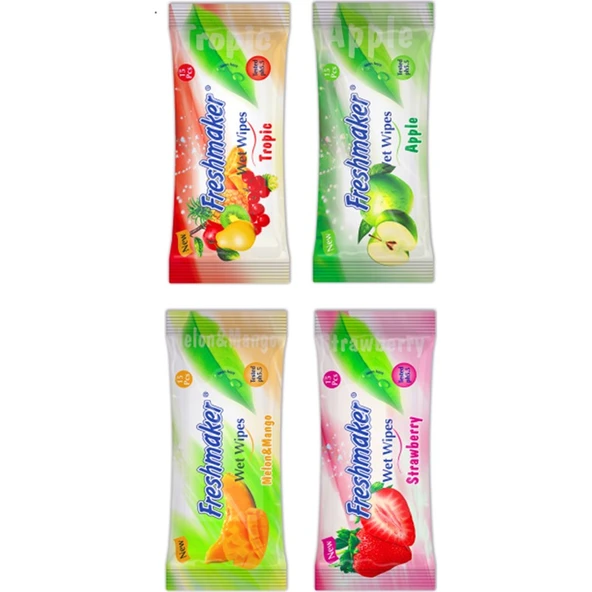Freshmaker Eko Islak Mendil 3'lü Set Alkol İçermeyen Bebekler İçin Uygun Ferah Koku ürün görseli 1