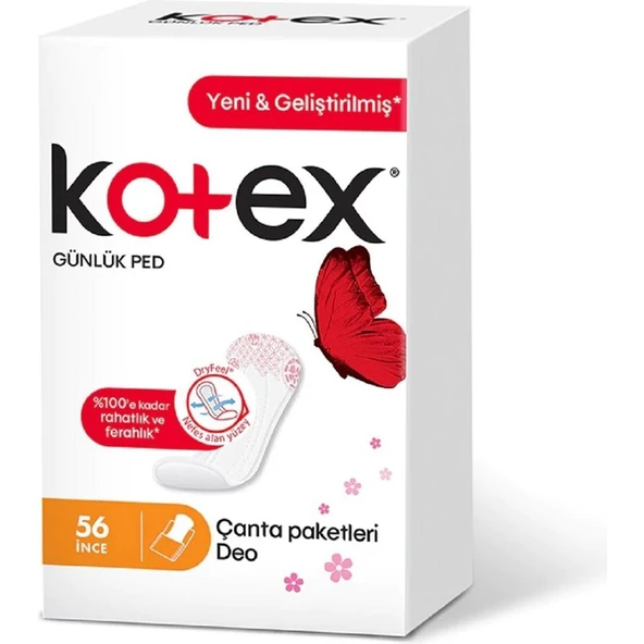 Kotex Günlük Ped Parfümlü 56'Lı ürün görseli 1
