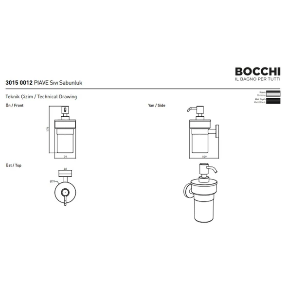 Bocchi Piave Sıvı Sabunluk - Resim 2