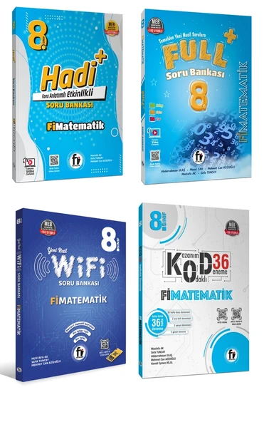 Fi Yayınları 8. Sınıf LGS Matematik Konu Soru Deneme Full Set ürün görseli 1
