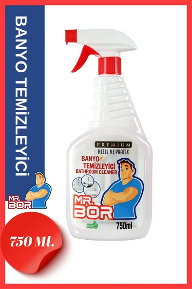 MR.BOR PREMİUM BANYO DERZ VE DUŞAKABİN TEMİZLEYİCİ 750 ML ürün görseli 1