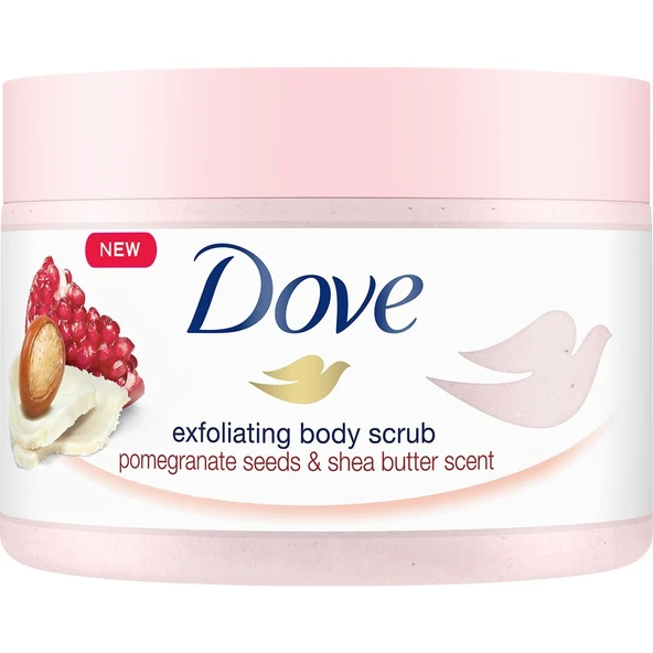 Dove Vücut Peelingi Kremsi Yapısıyla Cildi Besler ve Nemlendirir 225 ml Tüm Ciltler ürün görseli 1