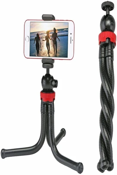 Esnek Flexible Tripod Kamera Profesyonel Telefon Tutucu 360 Derece Tripot ürün görseli 1