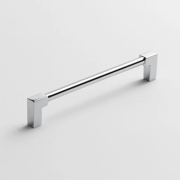 Nova Gümüş Krom Metal 160 mm Mobilya Kulp Çekmece Dolap Kapak Kolu Kulpu Kulpları Dayanıklı Tasarım ürün görseli 1