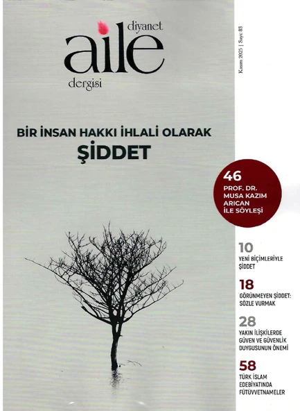 Diyanet Aile Dergi 83.Sayı Kasım 2025 ürün görseli 1