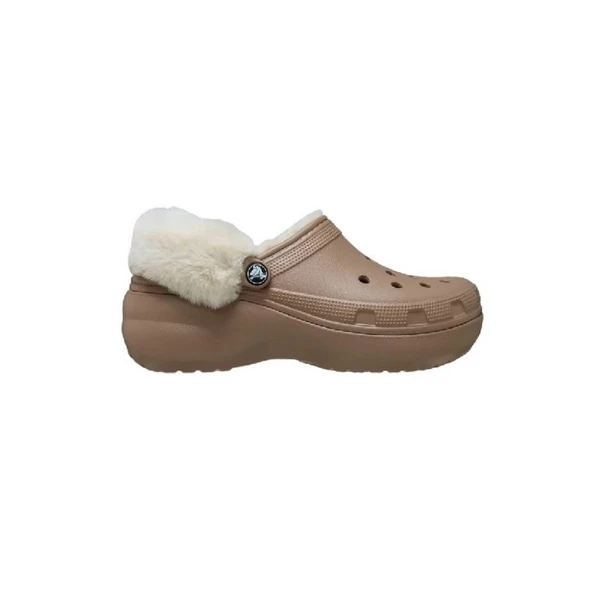 Crocs Classic Platform Fuzz Lined Clog Kadın Terlik 212854 ürün görseli 1
