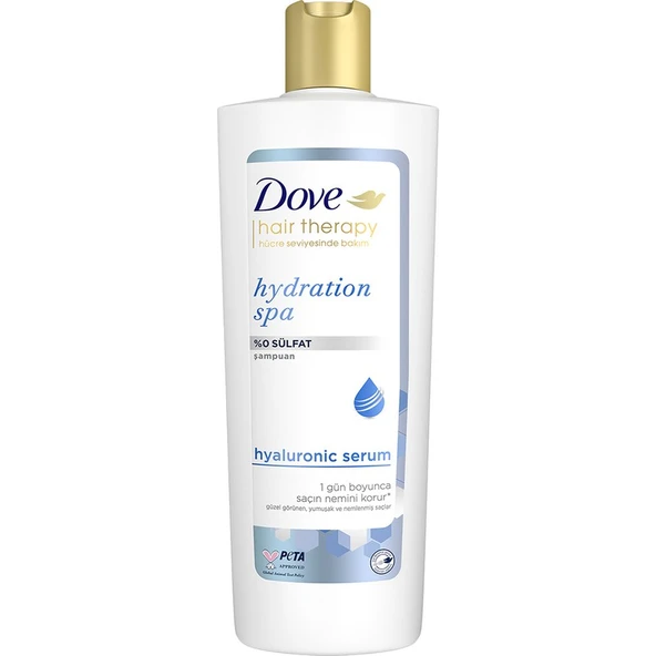 Dove Hair Therapy Saç Bakım Şampuanı Hydration Spa %0 Sülfat 350 ml ürün görseli 1