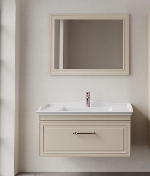 Denko Era 100 cm (Bej) Banyo Dolabı Takımı ürün görseli 1
