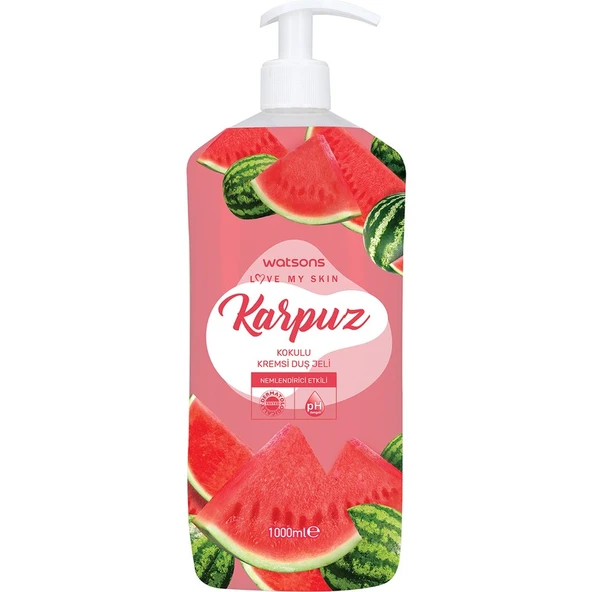 Watsons Kremli Duş Jeli Karpuz 1l ürün görseli 1