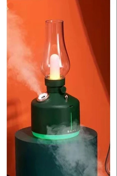 Hava Nemlendirici Buhar Makinası Led Işıklı Aroma Difüzörü Vintage Lamba Model 280ml ürün görseli 1