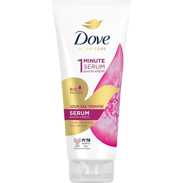 Dove 1 Minute Serum Saç Bakım Kremi Uzun Saç Terapisi 170 ml ürün görseli 1
