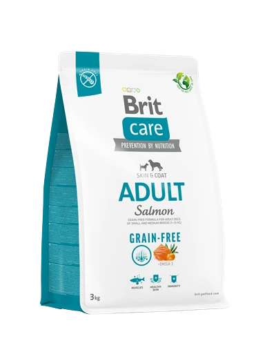 Brit Care Deri Ve Tüy Hassasiyeti Olan, Yetişkin Köpekler İçin, Tahılsız, Somonlu Kuru Mama 3 kg ürün görseli 1