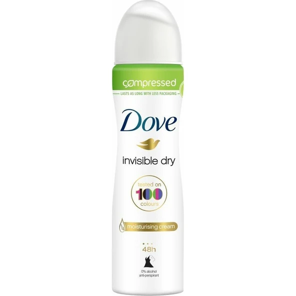 Dove Invisible Dry Compressed Sprey Deodorant 75 ml ürün görseli 1