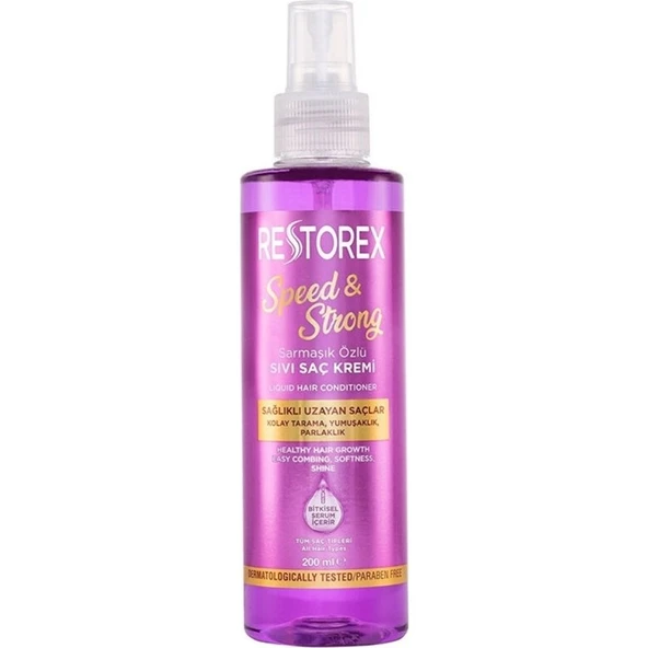 Restorex Sıvı Saç Kremi Hızlı Uzatma Etkisiyle 200 ml Kolay Tarama ve Yumuşatma Sağlar ürün görseli 1