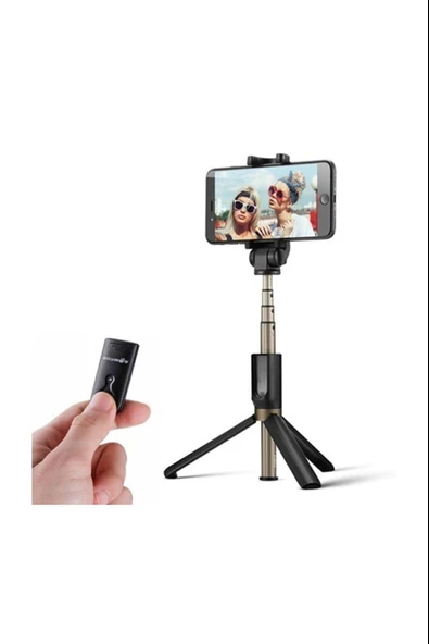 Selfie Stick L01 Bluetooth Selfie Çubuğu Tripod monopod Uzaktan Kumandalı ürün görseli 1