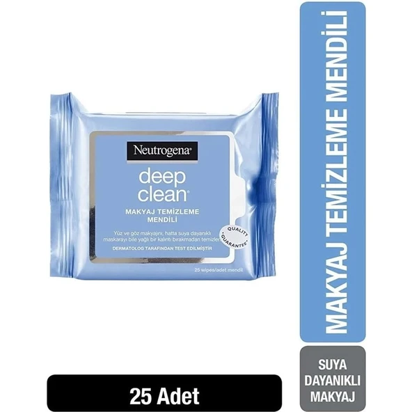 Neutrogena Deep Clean Makyaj Temizleme Mendili 25 Li. ürün görseli 1