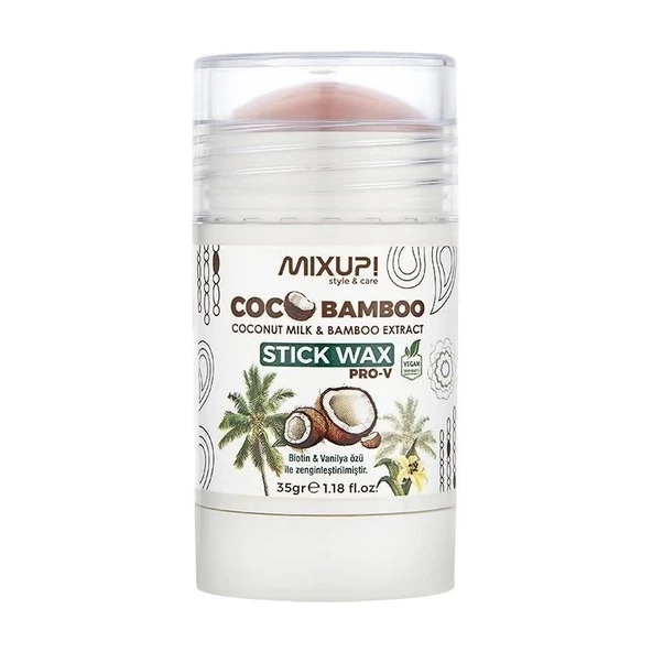 Mıxup Haır Stıck Wax Coco Bamboo Saç Şekillendirici Stik 35GR ürün görseli 1