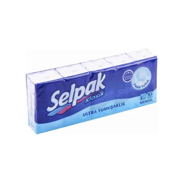 Selpak Klasik Mendil 10 Paket ürün görseli 1