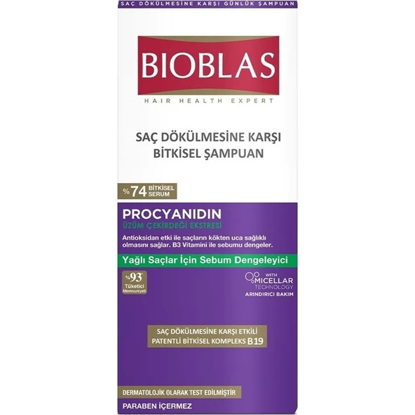 Bioblas Şampuan Yağlı Şaçlar İçin 400 Ml ürün görseli 1
