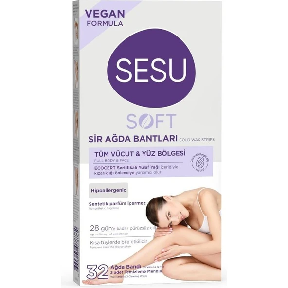 Sesu Ağda Bandı 32'li Soft Yulaf ürün görseli 1