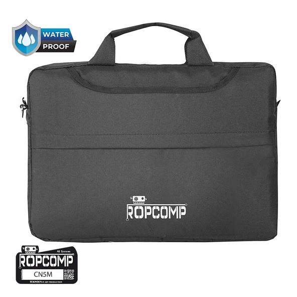 Ropcomp 15.6 Laptop Bilgisayar Çantası Suya Dayanıklı Siyah ürün görseli 1
