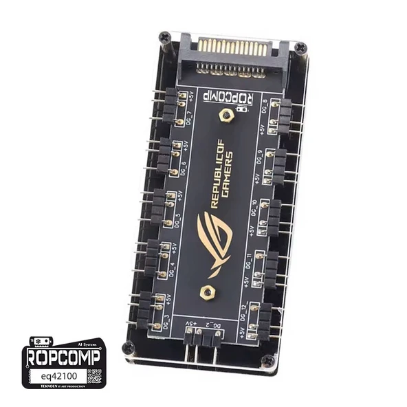 Ropcomp ARGB HUB 11 Port 5V 3-Pin ARGB ve Fan HUB ürün görseli 1