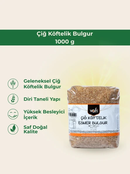 Çiğ Köftelik Bulgur 1000 g 1 ADET - Resim 2