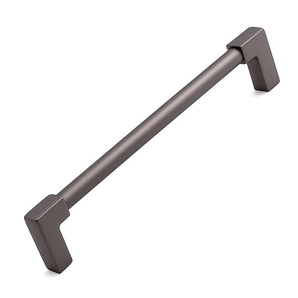 Nova 224 mm Metal Füme Mobilya Kulp Çekmece Dolap Kapak Kolu Kulpu Kulpları Modern Dayanıklı Tasarım ürün görseli 1