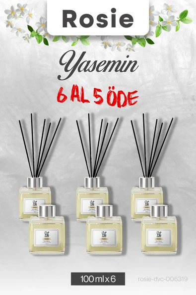 Yasemin 6 AL 5 ÖDE, Rosie Çubuklu Oda Kokusu 100 ml ürün görseli 1