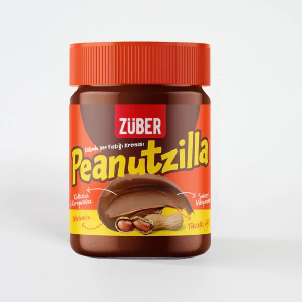 Züber Peanutzilla Kakaolu Yer Fıstığı Kreması 315 g 1 ADET ürün görseli 1
