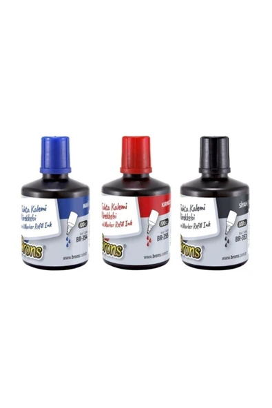 Br-353 100 Cc 3 Lü Set Tahta Kalem Mürekkebi tkm ürün görseli 1